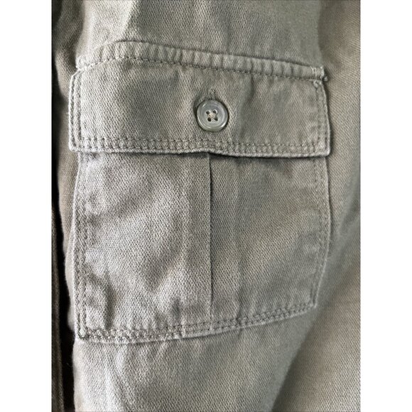 GAP Kids Romper Cotton Lyocell Green Utility Girls Size XL Elastic Waist - Picture 2 of 11